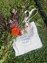 Load image into Gallery viewer, You Are A Work Of Art Canvas Tote Bag