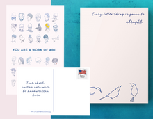 Load image into Gallery viewer, 5 Pack of Ready to Send (pre-stamped)  Postcards ❤️ Save the USPS!