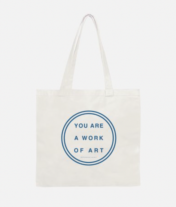 You Are A Work Of Art Graphic Canvas Tote Bag