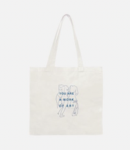 Load image into Gallery viewer, You Are A Work Of Art Canvas Tote Bag