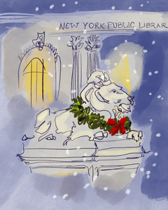 New York Public Library Lions -- Print